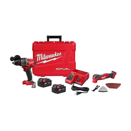 Milwaukee Tool M18 HAMMER DRILL KIT + M18 MULTI TOOL 2904-22, 2836-20