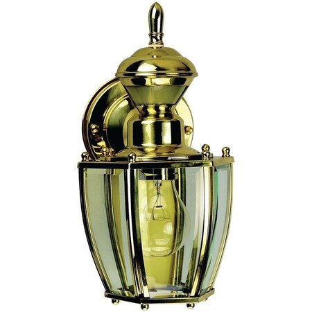 Heath-Zenith Motion Activated Decorative Light, 120 V, 100 W, Incandescent Lamp, Metal Fixture HZ-4170-PB