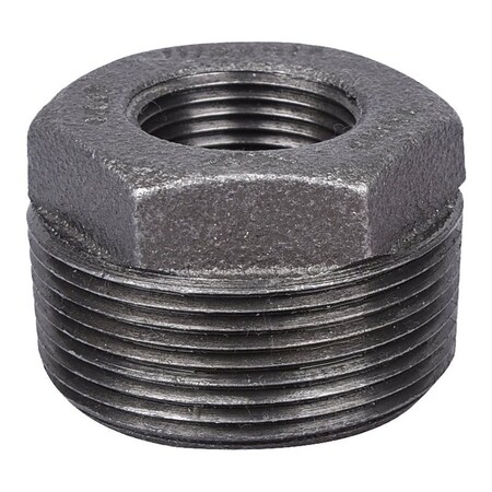 Prosource Pipe Bushing, 1-1/2 x 3/4 in, MIP x FIP, Malleable Iron, SCH 40 Schedule, 300 psi Pressure B241 40X20