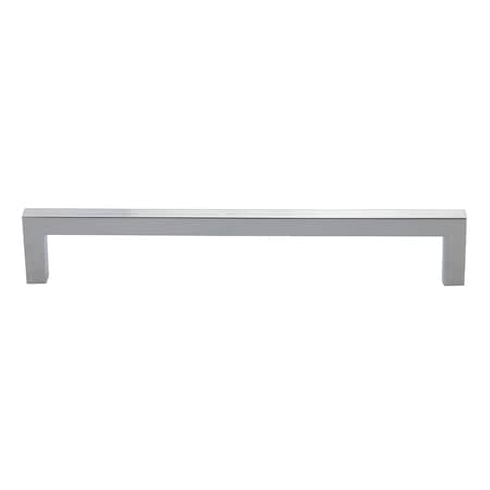 Pride Industrial 8in Modern Square Cabinet Pull with 7-1/2in Center to Center Polished Chrome Finish P87229PC