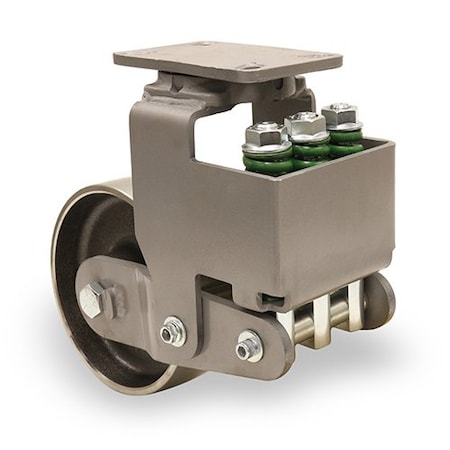 Hamilton Aerospace Spring Loaded Forge Master Swivel Caster, 8" x 3" Superlast Polyurethane Forged Steel Wheel S-AEZFFM-83FSB