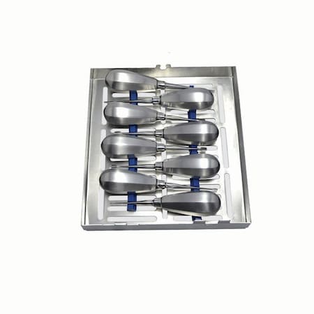 Jorgensen Laboratories Elevators in Sterilization Cassettes - Standard Handle, 8PK J1517