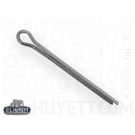 Huyett Cotter Pin, 316 Stainless Steel, 0.156 in Dia x 2.000 in Effective Length CPS16-156-2000