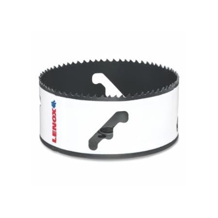Lenox Bi-Metal SPEED SLOT Hole Saw, 4-1/2 in dia, 1-1/2 in D, 1-5/8 in L, Unarbored 433-3007272L