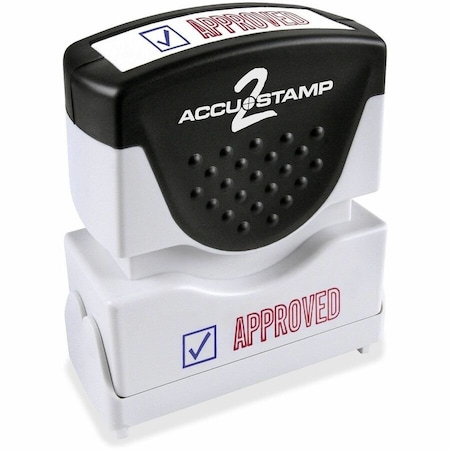 Consolidated Stamp 2color APPROVED Message Stamp, RedBlue COS035525
