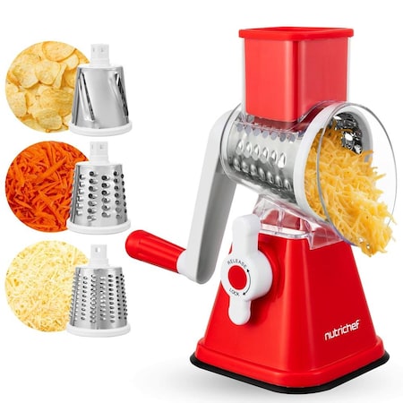 Nutrichef 3 in 1 Cheese Grater & Shredder NCCHS3DRRD