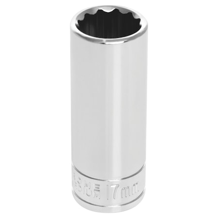 Performance Tool 3/8 In Dr. 12 Pt Deep Socket 17Mm Socket 12Pt Dp, W38717 W38717