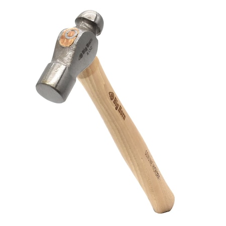 Big Horn 8 Oz Ball Pein Hammer with Hickory Handle 15128