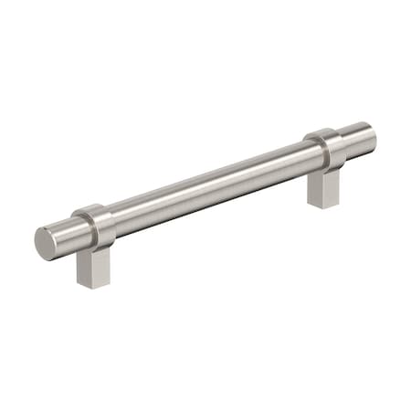 Amerock Central 5-1/16 inch (128mm) Center-to-Center Satin Nickel Cabinet Pull, 10PK 10VMP37162G10