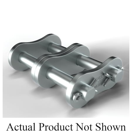 Hkk Chain Spring Clip Connecting Link, 80-2 chain, 1 in Pitch, 0.312 Dia Pin, 304 SS SR080SCL2