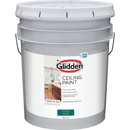 Glidden 5 Gal. Interior Flat Ceiling Paint 2070T/05