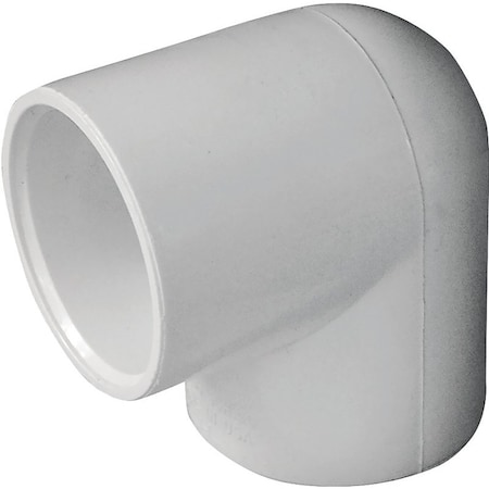 Genova LASCO Pipe Elbow, 114 in, Slip, 90 deg Angle, PVC, White, SCH 40 Schedule, 370 psi Pressure 406012BC