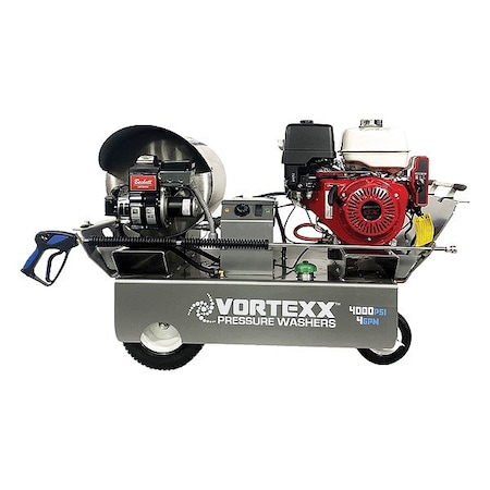Vortexx Industries Inc Hot Water High Pressure Cleaner, 4 gpm 4000HOT