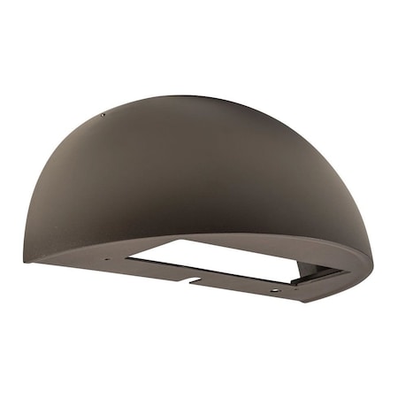 Keystone Quarter sphere shell.  Bronze.  Used on series 5 full cutoff wall packs KT-WPLED-M5-QS-1-KIT