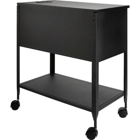 Lorell Black, 13.5" W, 28.3" L, 24.8" D LLR60177