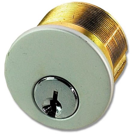 Global Door Controls 1-5/32 in. Brass Aluminum Keyed Alike Single Cylinder Mortise Lock TH1100-BCX1KAAL