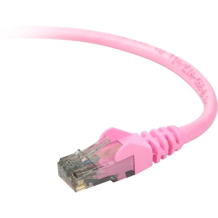 Belkin 5' Cat6 UTP Patch Cable Pink Snagless A3L980-05-PNK-S