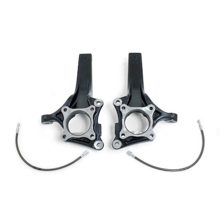 Whole-In-One 4-4.5 in. 2WD Lift Spindles with Extended Brake Lines for 2009-2015 Plus Ford F150 WH3638926