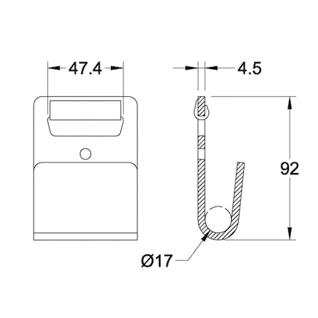 Doleco Flat Hook 2", 3,333 lbs WLL Cargo Securement 58420004