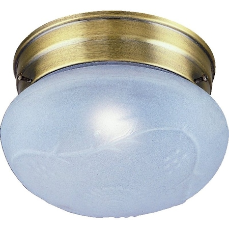 Boston Harbor Single Light Round Ceiling Fixture, 120 V, 60 W, 1-Lamp, A19 or CFL Lamp F14AB01-8063-3L