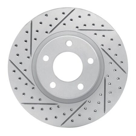 Dynamic Friction Co DFC Geoperformance Rotor - Drilled and Slotted 830-80065L