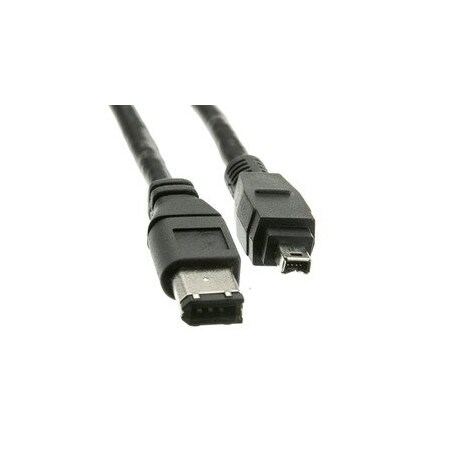 Cable Wholesale Firewire 400 6 Pin to 4 Pin cable, IEEE-1394a, 6 foot 10E3-02106
