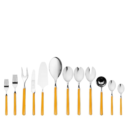 Mepra Fantasia Flatware Set - 67 Pieces - Mustard 10O722067