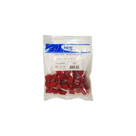 Icc Module Cat 6 Hd 25Pk Red ICC-IC107F6CRD