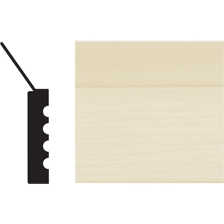 Royal Thermo Stop 2'' W.x7/16'' H.x16 ' L. Almond PVC Weatherstrip Garage Door Stop 5094261