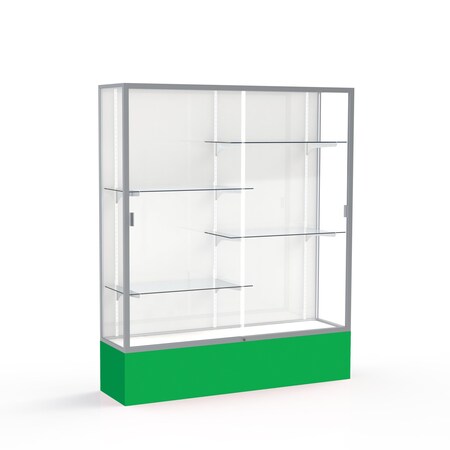 Ghent Spirit Floor Display Case 60x72x16, White, Satin 375WB-SN-KG