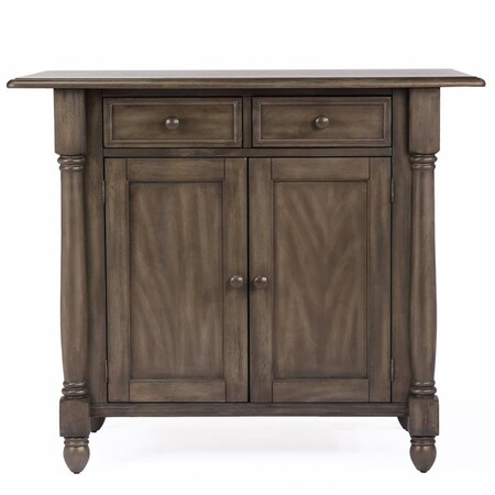 Fine-Line Shades of Gray Drop Leaf Kitchen Island FI960966