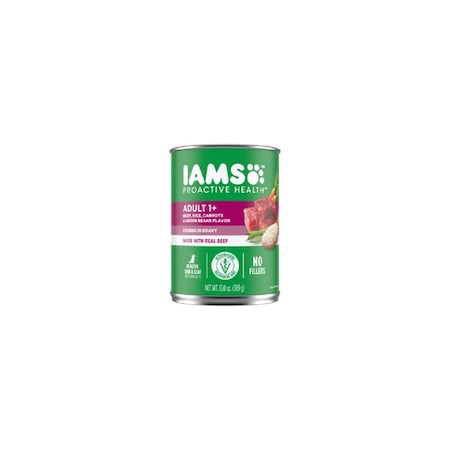 Iams Chunks Premium Dog Food, Tender Beef & Vegetables, 12.3-oz. Can 2520