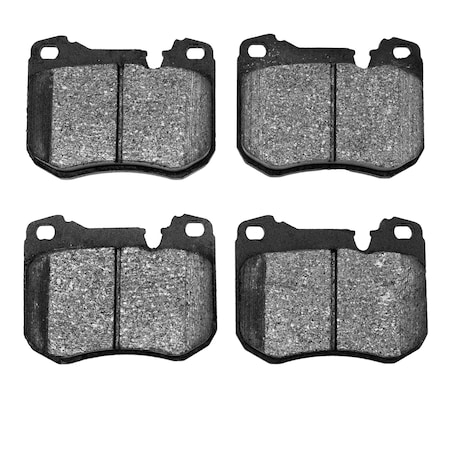 Dynamic Friction Co DFC 5000 Advanced Brake Pads - Semi Metallic and Hardware Kit 1551-0443-09