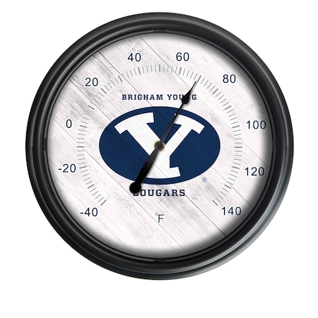 Holland Bar Stool Co Brigham Young University Indoor/Outdoor LED Thermometer ODThrm14BK-08BrigYn