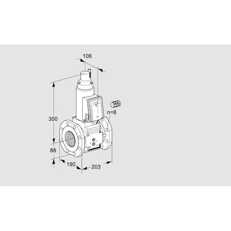 Honeywell Kromschroder Gas Solenoid Valve - 500 mbar, EN 161, IP65, SIL 3 Rated KS88206852
