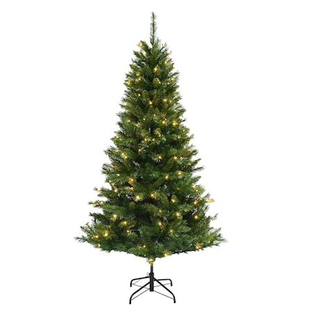 Celebrations 6-1/2 ft. Full LED 200 ct Mixed Pine Color Changing Christmas Tree 24-06014A
