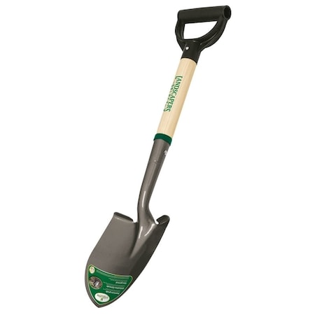 Landscapers Select 34610 Digging Shovel, Steel Blade, Wood Handle, D-Shaped Handle, 19 in L Handle 34943