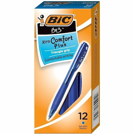 Bic Ballpoint Pen, RT, Medium, Blue, PK12 BU311BE