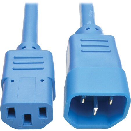 Eaton Tripp Lite Series PDU Power Cord, C13 to C14 - 10A, 250V, 18 AWG, 6 ft. 1.83 m, Blue P004-006-ABL