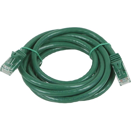 Monoprice FLEXBOOT CAT5E 24AWG  CABLE_ 7FT GREEN 11384