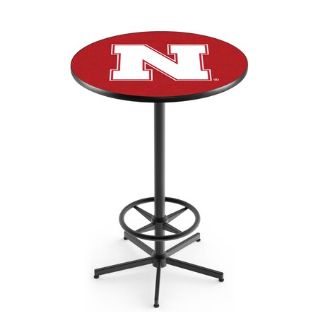 Holland Bar Stool Co 42" Black Nebraska Pub Table L216B4236NebrUn