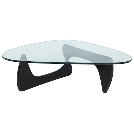 Leisuremod Imperial Triangle Coffee Table, Black NG52BL
