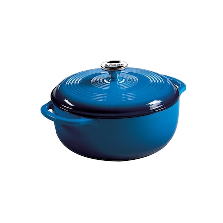 Lodge 4.5 Quart Blue Enameled Cast Iron Dutch Oven EC4D33