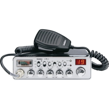 Uniden CB Radio, PL259 Connector, 40 Channels, 4W PC78LTX