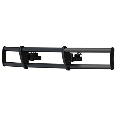 Replacement For Freightliner M2 106 Year 2013 Black Stainless Steel Low-Profile Bumper Guard
