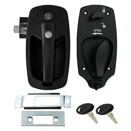 Bauer AP Products Euro Entry Door Lock with Deadbolt, Black 1008.2431