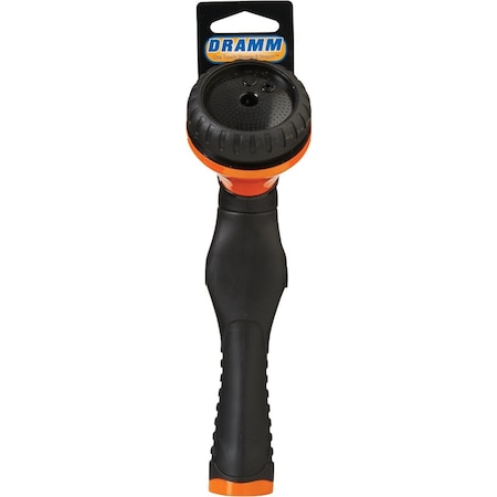 Dramm One Touch Heavy-Duty Metal Shower & Stream Multi-Pattern Nozzle Orange 60-12422