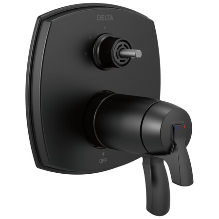 Delta Stryke 17 Thermostatic Integrated Diverter Trim Three Function Diverter Less Diverter Handle T27T876-BLLHP