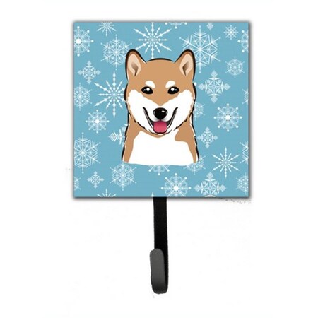Carolines Treasures Snowflake Shiba Inu Leash and Key Holder BB1659SH4