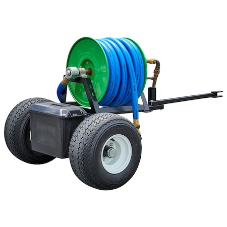 Underhill Course Caddie Hose Reel Trailer, 3/4'' Model, Includes Reel, 10ft Leader hose, All Fittings HC-TRL-075